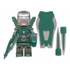 Imagem de Boneco Blocos De Montar Homem De Ferro Armadura Mk31 - Mega Block Toys