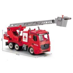 Imagem de Caminhão de Bombeiro City Machine Monta e Desmonta c/ Luz Multikids