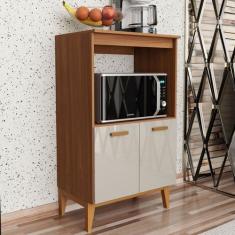 Imagem de Armário De Cozinha Faro 2 Portas 1 Prateleira Freijo/Off White - Indek