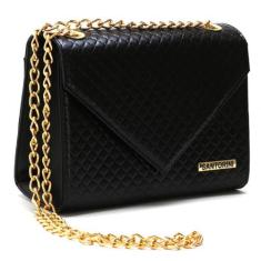 Imagem de Bolsa Envelope Feminina Baú Alça De Corrente Transversal - santorini, 