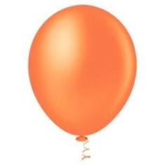 Imagem de Bexiga Balões Liso Redondo Nº 9 Laranja - 50 Unid
