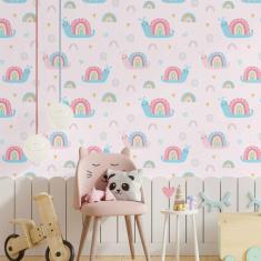 Imagem de Papel De Parede Adesivo Infantil Rainbow N014044 Rolo0,58X3M