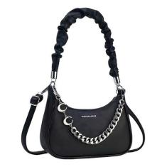 Imagem de Bolsa Feminina Lua Baguete Franzida Sofisticada Glamour 2025 - Alwy, P