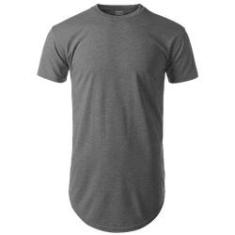 Imagem de Camiseta camisa blusa longline oversized mc-GRAFITE-GG