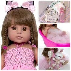 Imagem de Boneca Infantil Bebe Reborn Siliconado Bailarina Coelhinha - Cegonha R