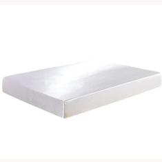 Imagem de Lençol Avulso Com Elástico Casal Queen Cetim Seda Branco - Confecções