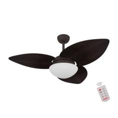 Imagem de Ventilador De Teto Kovalski Marrom Texturizado 3 P s Tabaco 1