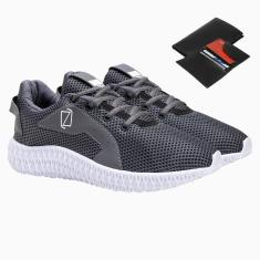 Imagem de Tênis Masculino Caminhada Academia Esporte Dia a Dia + Carteira-Masculino