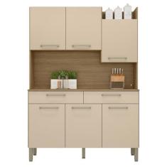 Imagem de Armário de Cozinha com 2 Gavetas Siena Freijó Vanilla