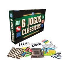Imagem de Jogo 6 Jogos Clássicos Tabuleiro - Movebrinque