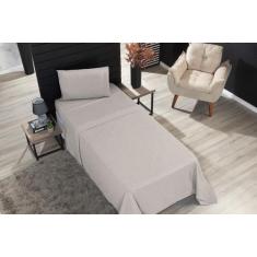 Imagem de Jogo de lençol Solteiro 400 fios 3pç ponto palito - SAFIRA ENXOVAIS, L