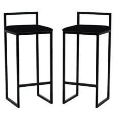 Imagem de kit 2 Banquetas Industriais Altas P/cozinha, balcão, área de lazer - M