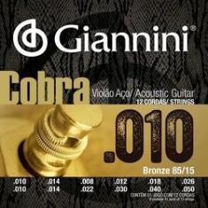 Imagem de Encordoamento Violao Giannini Geef12m 12 Cordas Media Aço