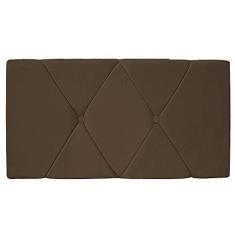 Imagem de Cabeceira Suspensa Córdoba 90 cm Solteiro Suede Marrom - Amarena Móveis