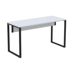 Imagem de Mesa Escritório P25 TUB Pandin 150 cm (Larg) Tampo MDP Cinza Pé Aço Tu