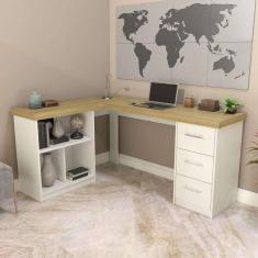 Imagem de Escrivaninha Mali  Olmo/Branco 6058