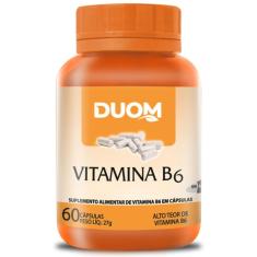 Imagem de Vitamina B6 Alto Teor Piridoxina Apenas 1 Ao Dia 60Caps Duom