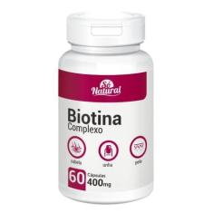 Imagem de Biotina Complexo Cabelo Unha Pele 60 Cápsulas Só Natural