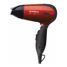 Imagem de Secador De Cabelo Mondial Max Travel Sc-10 Vermelho E Preto 110v/220v