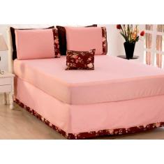 Imagem de Jogo De Lençol Queen Size 05 Peças Rose