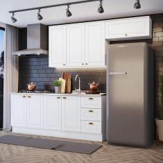 Imagem de Cozinha Compacta 4 Peças com Aéreo 3 Portas Amy Casa 812
