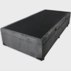 Imagem de Cama Box Ba  Solteiro Suede Cinza
