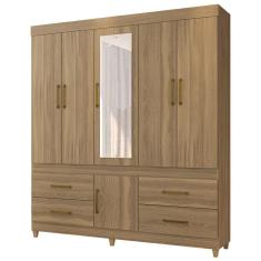 Imagem de Guarda Roupa 6 Portas 4 Gavetas Guarujá D02 Amendola