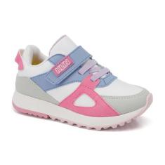 Imagem de Tênis Klin Walk Mini 216123 Branco/Pink/Azul