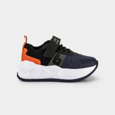 Imagem de Tênis Infantil Bibi com Rodinhas Skatenis Azul Marinho Preto - Calçado