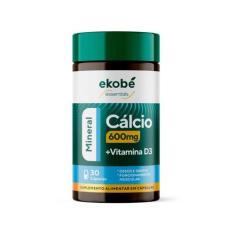 Imagem de Cálcio 600mg  + Vitamina D3 Mineral 30 Cápsulas Ekobé - EKOBE