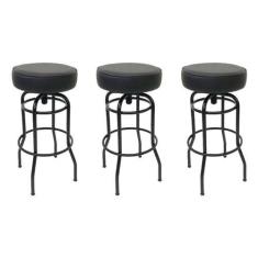 Imagem de Conjunto 3 Banquetas Giratória Bar para Bancada Média Altura 65cm cor 