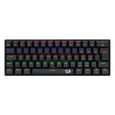 Imagem de Teclado Mecânico Gamer Redragon Lakshmi, LED Rainbow, Switch Red, ABNT2, Preto