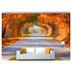 Imagem de Papel De Parede Estrada Caminho Floresta 3D Nes097