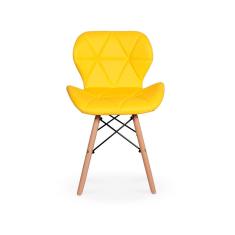 Imagem de Conjunto Mesa de Jantar Laura 100cm  com 4 Cadeiras Eames Eiffel Slim - 