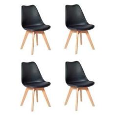 Imagem de Conjunto 4 Cadeiras Saarinen Wood - 