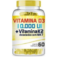 Imagem de Vitamina D3 10.000Ui + Vitamina K2 150Mcg Com 60 Cápsulas - Extra Form