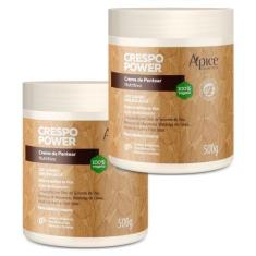 Imagem de Kit 2 Creme De Pentear Nutritivo Apse Crespo Power Vegano Profissional