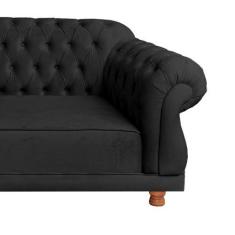 Imagem de Sofá Chesterfield Elisabeth 2,30 - Suede Preto / Sala De Estar, Recepç