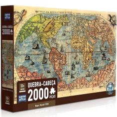 Imagem de Quebra cabeca mapa mundi 1565 2000 pecas toyster