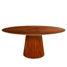 Imagem de Mesa De Jantar Cone Oval 120x80 Cm Madeira Pau Ferro