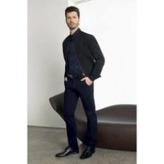 Imagem de Camisa Individual Slim Fit Maquinetado  Marinho