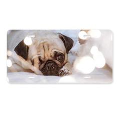 Imagem de DIYthinker Bulldog Pet Animal Lonely placa de carro decoração de carro acessório de aço inoxidável