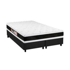 Imagem de Cama Box King: Colchão Espuma D45 Castor  Black E White Double Face +