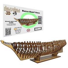 Imagem de Brinquedo Quebra Cabeça 3D Barco Navio Mdf