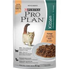 Imagem de Ração Úmida Pro Plan Gatos Filhotes Kitten Frango Sachê 85Gr - Nestlé