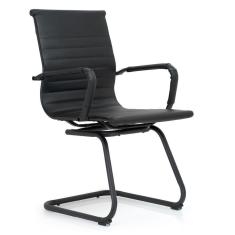 Imagem de Cadeira de Escritório Moob Berlim Executiva Base Fixa Esteirinha Estrutura em Aço Carbono Dark