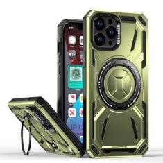 Imagem de SORAKA Capa para iPhone 12 Pro Max com suporte para anel,compatível com MagSafe Capa iPhone 12 Pro Max com placa de metal para suporte magnético para carro Capa resistente que absorve choques