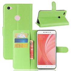 Imagem de XIAOMI Capa para Redmi Note 5A/5A Prime, capa carteira flip de couro PU premium com compartimento para cartão, suporte e fecho magnético [capa interior à prova de choque de TPU] Compatível com Redmi
