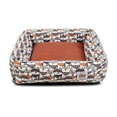 Imagem de Cama de Cachorro Impermeável com Zíper Hanna 53x53 Bolt Capuccino