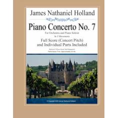 Imagem de Piano Concerto No. 7: for Orchestra and Piano Soloist, Full Score (Concert Pitch) Individual Parts: 24